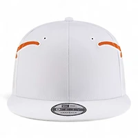 Texas Longhorns White Helmet New Era 9FIFTY Snapback