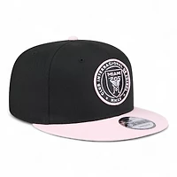 Inter Miami Black and Light Pink New Era 9FIFTY Snapback