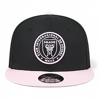 Inter Miami Black and Light Pink New Era 9FIFTY Snapback