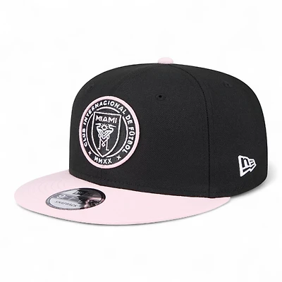 Inter Miami Black and Light Pink New Era 9FIFTY Snapback