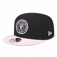 Inter Miami Black and Light Pink New Era 9FIFTY Snapback