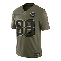 Dallas Cowboys CeeDee Lamb 2025 Olive Green Salute To Service Limited Jersey