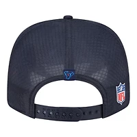 Houston Texans Navy H-Town Logo 2025 NFL Sideline New Era 9SEVENTY Trucker Adjustable Snapback Hat