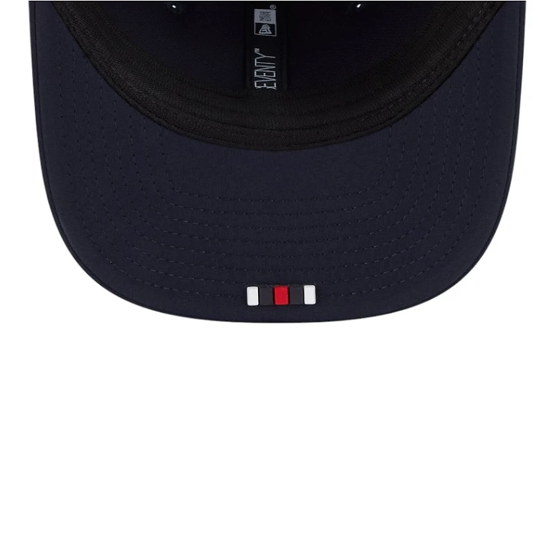 Houston Texans Navy H-Town Logo 2025 NFL Sideline New Era 9SEVENTY Trucker Adjustable Snapback Hat