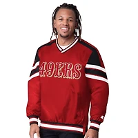 San Francisco 49ers Red G-III Sports Pullover Starter Jacket