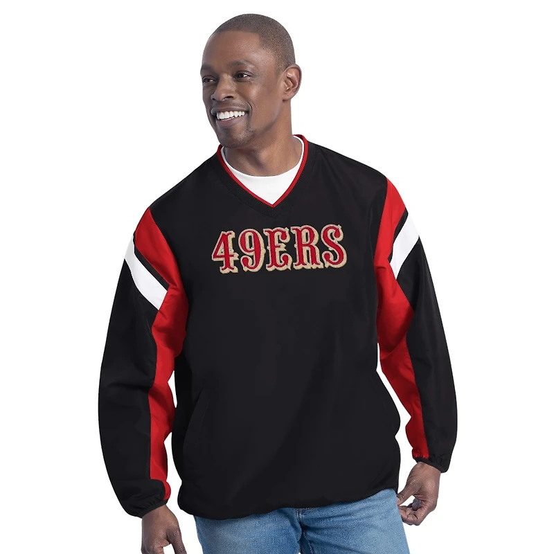 San Francisco 49ers Black Wordmark G-III Sports Pullover Jacket