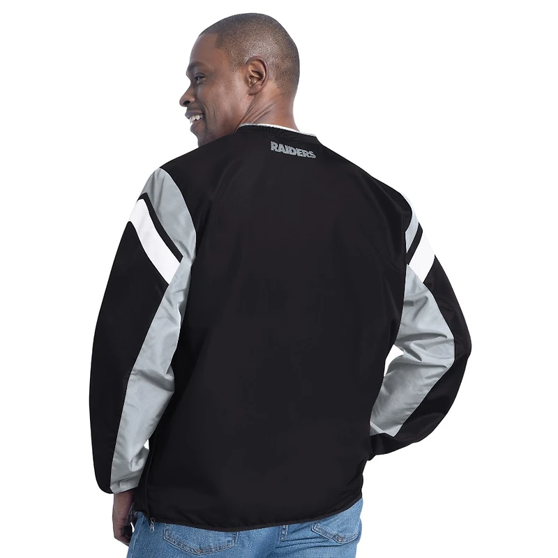 Las Vegas Raiders Black and Silver High Heat G-III Sports Pullover Jacket