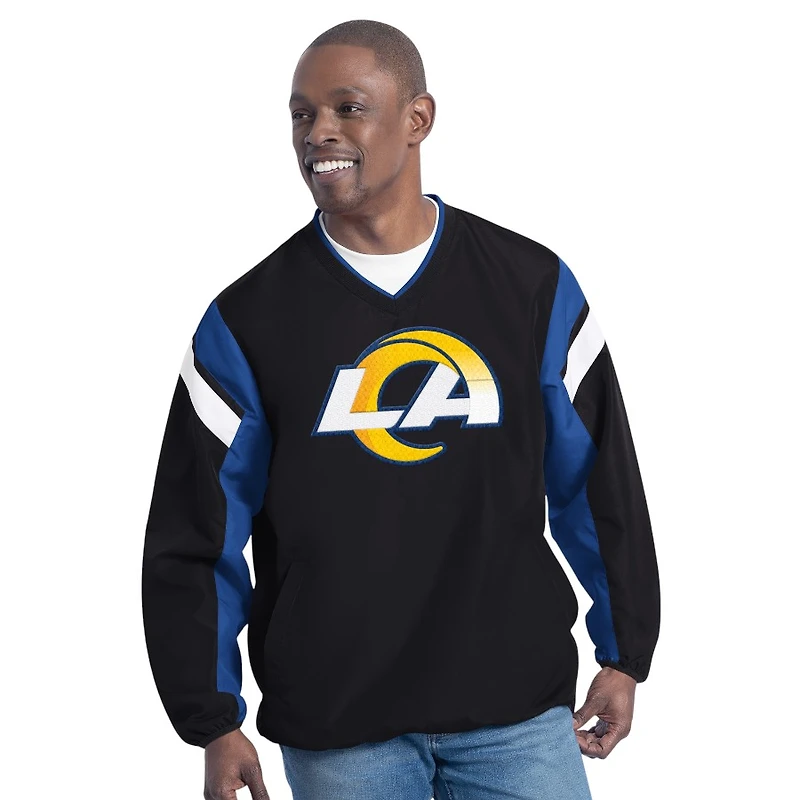 Los Angeles Rams Black and Royal Blue High Heat G-III Sports Pullover Jacket