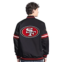 San Francisco 49ers Black Wordmark G-III Sports Full-Snap Jacket