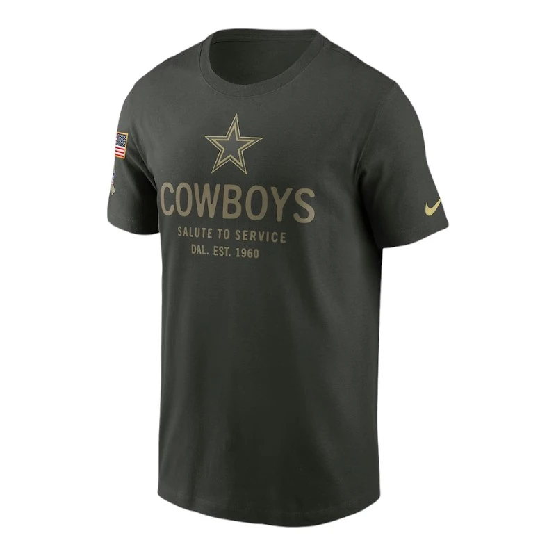 Dallas Cowboys Forest Green 2025 Salute to Service Sideline Primary Edge Dri-FIT T-Shirt