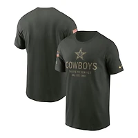 Dallas Cowboys Forest Green 2025 Salute to Service Sideline Primary Edge Dri-FIT T-Shirt