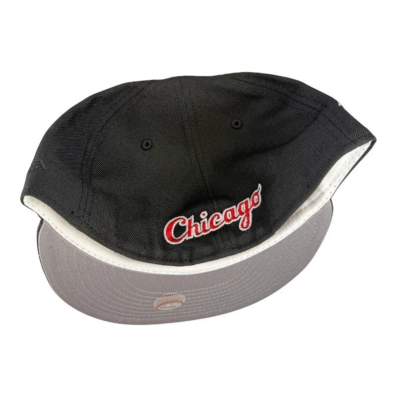 Chicago White Sox Black Comiskey Park Patch Grey UV 59FIFTY Fitted Hat