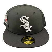 Chicago White Sox Black Comiskey Park Patch Grey UV 59FIFTY Fitted Hat