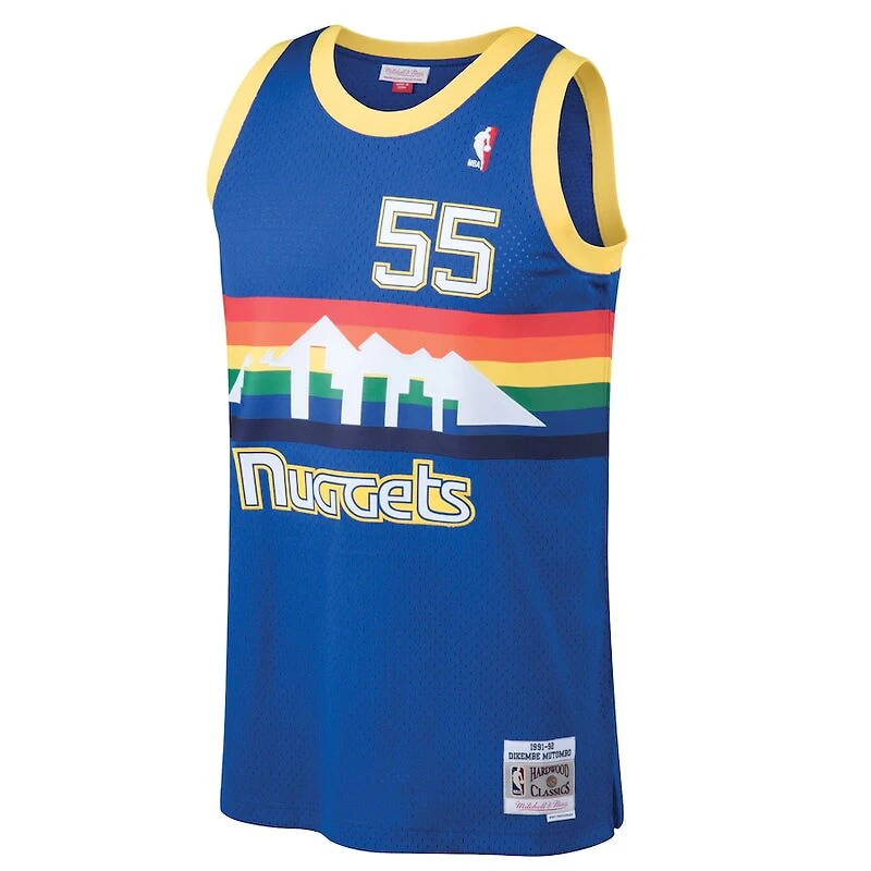 Dikembe Mutombo Denver Nuggets Mitchell & Ness 1991-92 Hardwood Classics Swingman Blue Jersey