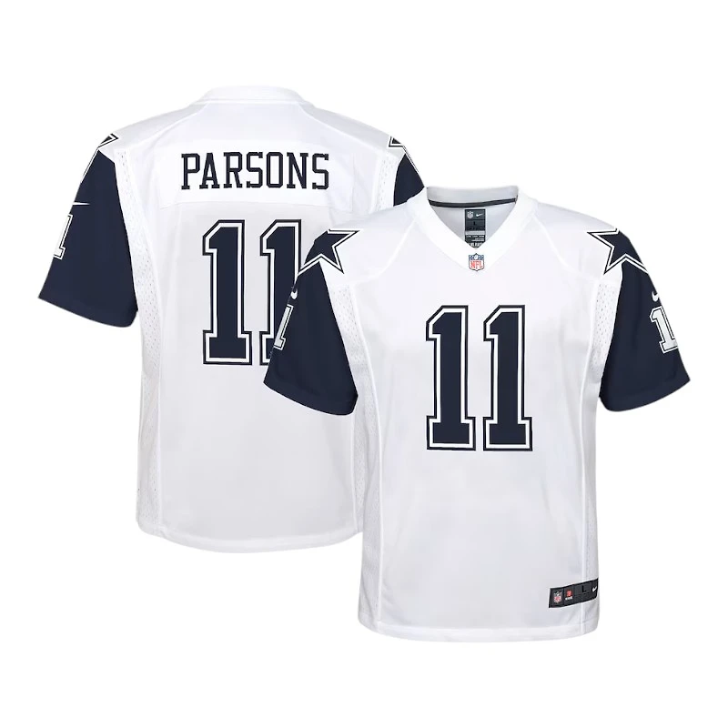 Youth Dallas Cowboys Micah Parsons Nike White Alternate Game Jersey