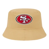 San Francisco 49ers Gold Helmet New Era Adult Bucket Hat