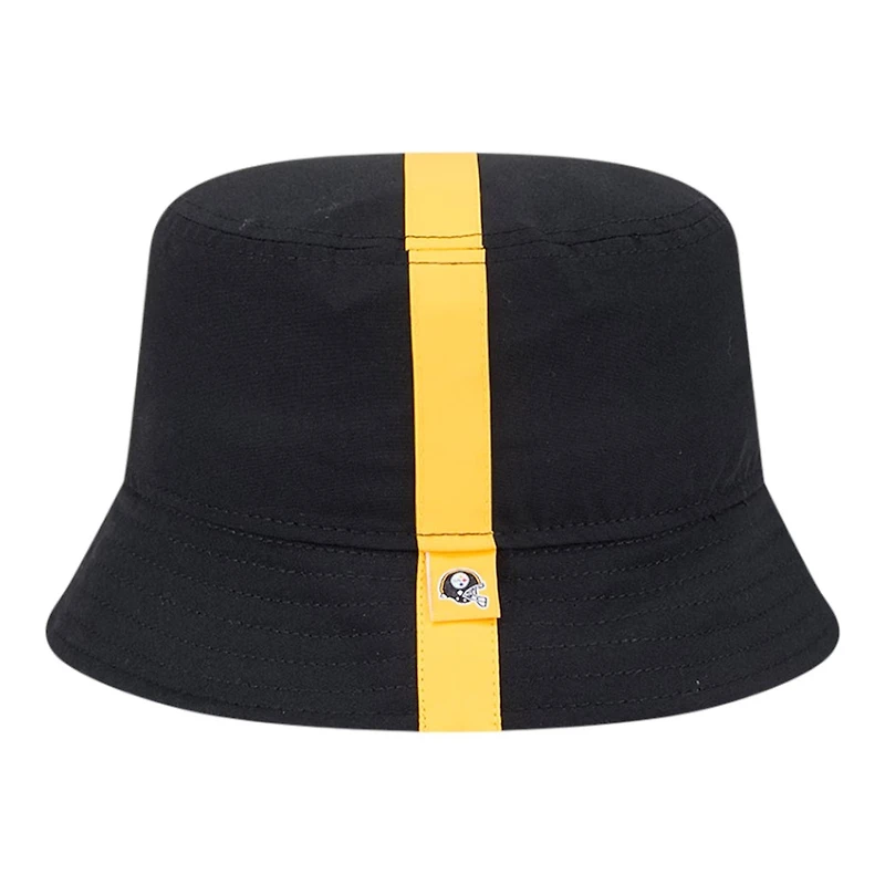 Pittsburgh Steelers Black Helmet New Era Adult Bucket Hat