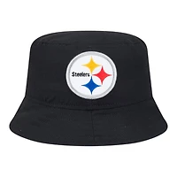 Pittsburgh Steelers Black Helmet New Era Adult Bucket Hat