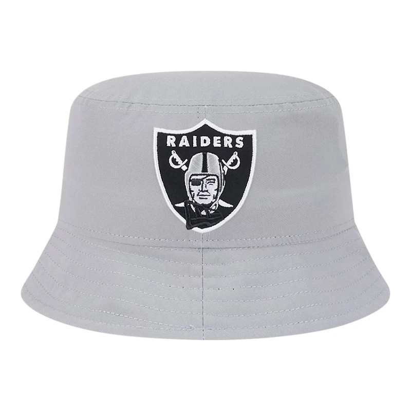 Las Vegas Raiders Gray Helmet New Era Adult Bucket Hat