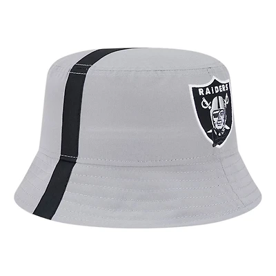 Las Vegas Raiders Gray Helmet New Era Adult Bucket Hat