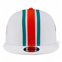 Miami Dolphins White Historic NFL Helmet Pack New Era 9FIFTY Snapback Hat