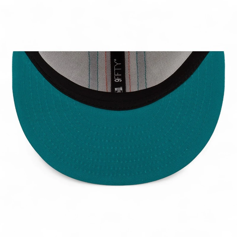 Miami Dolphins White Historic NFL Helmet Pack New Era 9FIFTY Snapback Hat