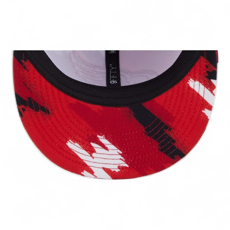 Detroit Red Wings White Paint Splatter Rope New Era 9FIFTY Snapback