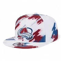 Colorado Avalanche White Paint Splatter Rope New Era 9FIFTY Snapback