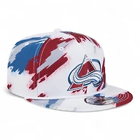 Colorado Avalanche White Paint Splatter Rope New Era 9FIFTY Snapback