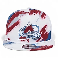 Colorado Avalanche White Paint Splatter Rope New Era 9FIFTY Snapback