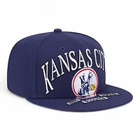 Kansas City Scouts Navy Oversized Logo NHL New Era 59FIFTY Fitted Hat