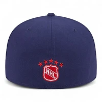 Kansas City Scouts Navy Oversized Logo NHL New Era 59FIFTY Fitted Hat