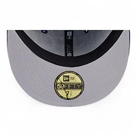 Kansas City Scouts Navy Oversized Logo NHL New Era 59FIFTY Fitted Hat