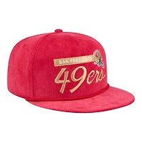 San Francisco 49ers Red Corudroy Rope New Era 9FIFTY Snapback Hat