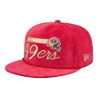 San Francisco 49ers Red Corudroy Rope New Era 9FIFTY Snapback Hat