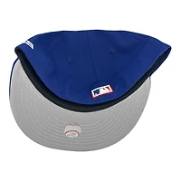 Los Angeles Dodgers Royal Blue Palm Tree 50th Anniversary Patch Grey UV New Era 59FIFTY Fitted Hat