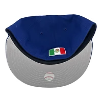 Los Angeles Dodgers Royal Blue El Salvador Flag and Mexico Patch Grey UV New Era 59FIFTY Fitted Hat