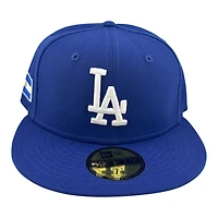 Los Angeles Dodgers Royal Blue El Salvador Flag and Mexico Patch Grey UV New Era 59FIFTY Fitted Hat