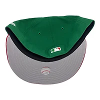 Los Angeles Dodgers Green and Red Skull Aztec Patch Grey UV New Era 59FIFTY Fitted Hat