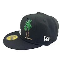 Los Angeles Dodgers Black Palm Tree Cali Patch Grey UV New Era 59FIFTY Fitted Hat