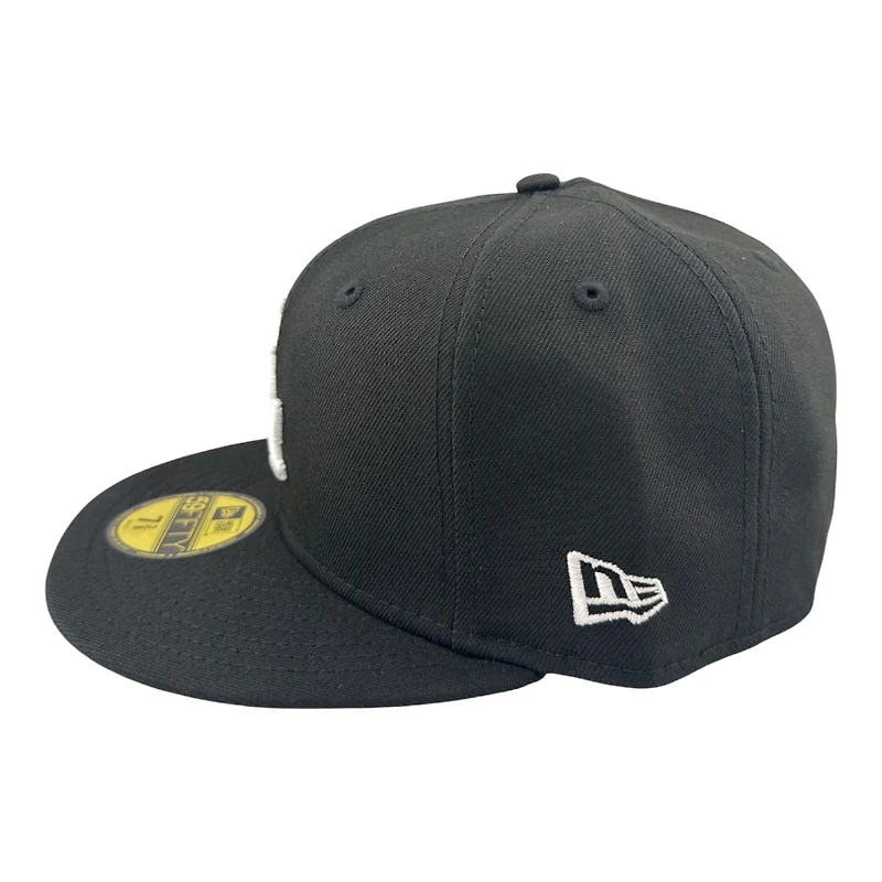 Los Angeles Dodgers Black and White Mexico Flag Patch Grey UV New Era 59FIFTY Fitted Hat