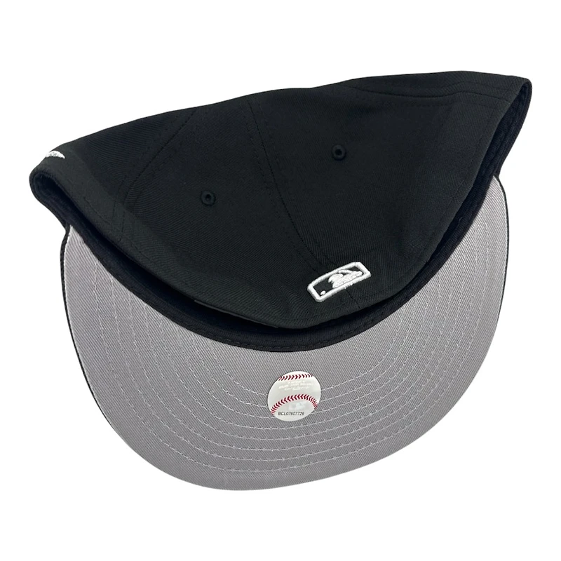 Los Angeles Dodgers Black and White Mexico Flag Patch Grey UV New Era 59FIFTY Fitted Hat