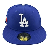 Los Angeles Dodgers Royal Blue Mexico Flag Patch Grey UV New Era 59FIFTY Fitted Hat