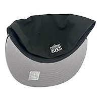 Los Angeles Rams Black Wordmark Logo Helmet Patch Grey UV New Era 59FIFTY Fitted Hat