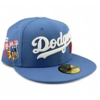 Los Angeles Dodgers Indigo Blue Ohtani Anime Patch Icy UV New Era 59FIFTY Fitted Hat