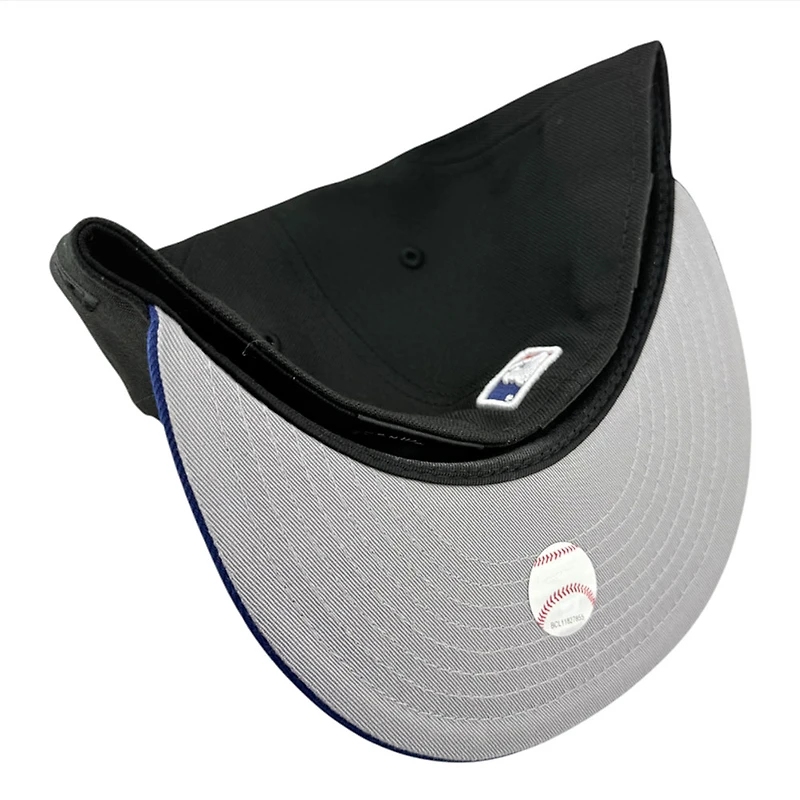 Los Angeles Dodgers Black and Royal Kanji Lettering Ohtani Patch Grey UV New Era 59FIFTY Fitted Hat