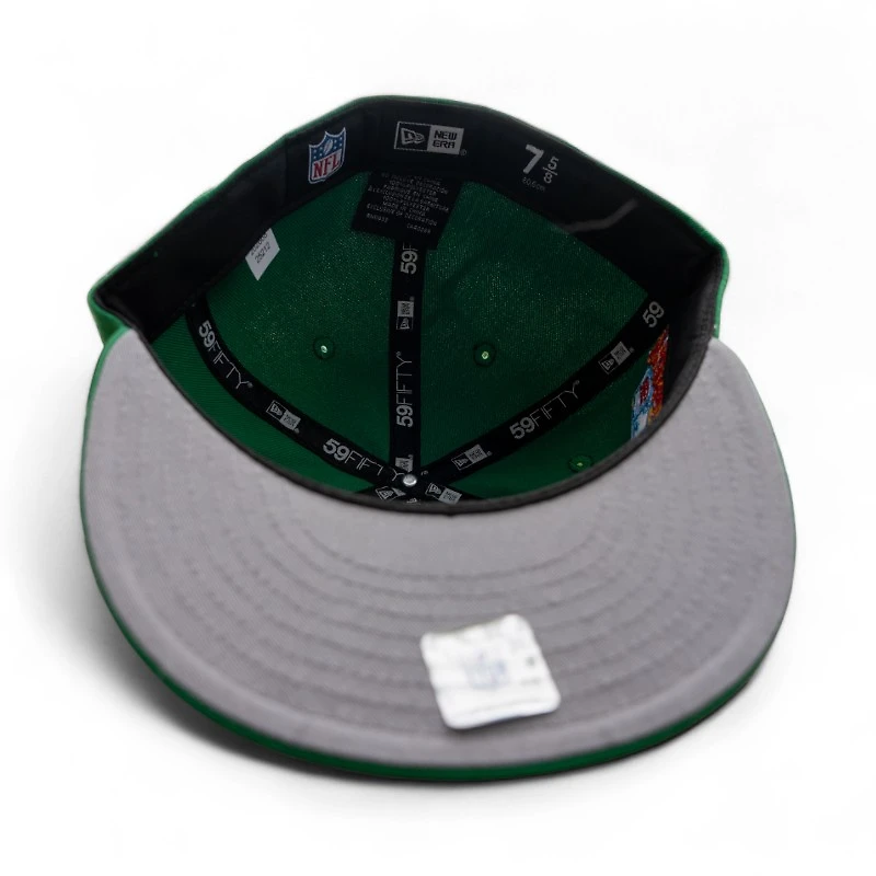 Philadelphia Eagle Botanical Green Leon the Lab 2004 Pro Bowl Patch Grey UV New Era 59FIFTY Fitted Hat