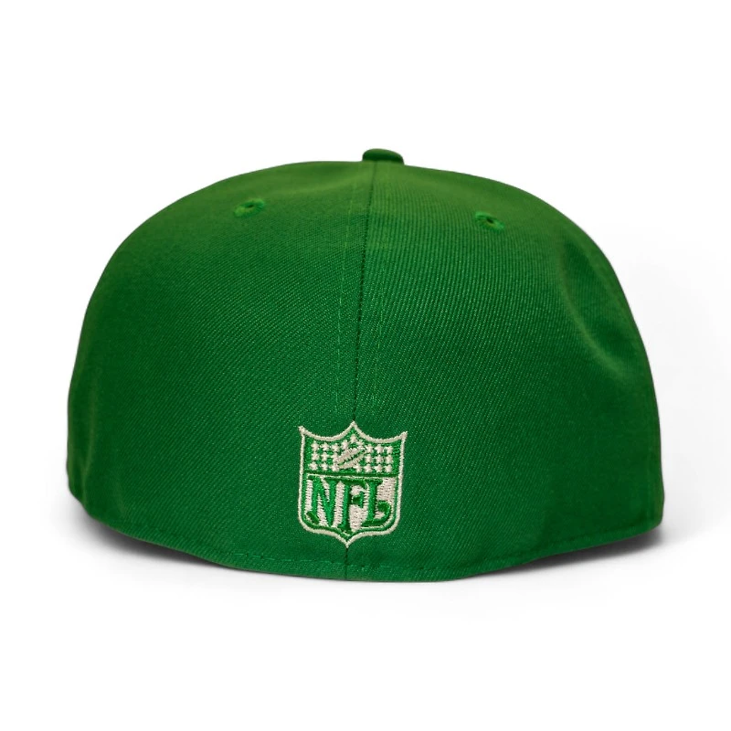 Philadelphia Eagle Botanical Green Leon the Lab 2004 Pro Bowl Patch Grey UV New Era 59FIFTY Fitted Hat