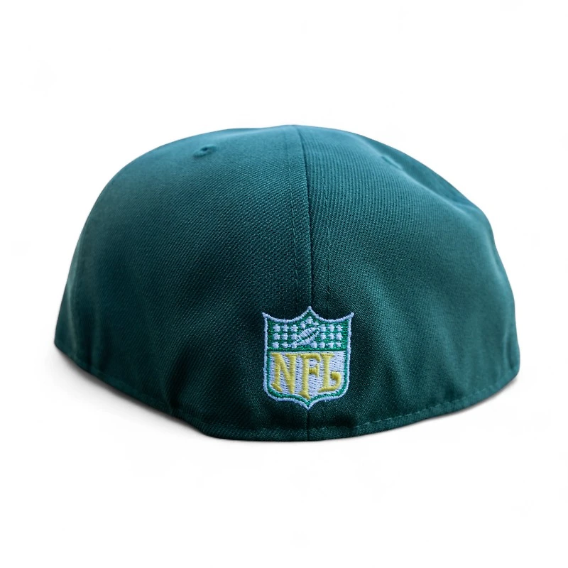 Denver Broncos Mountain Pine Green Leon the Lab 2000 Pro Bowl Patch Gray UV New Era 59FIFTY Fitted Hat