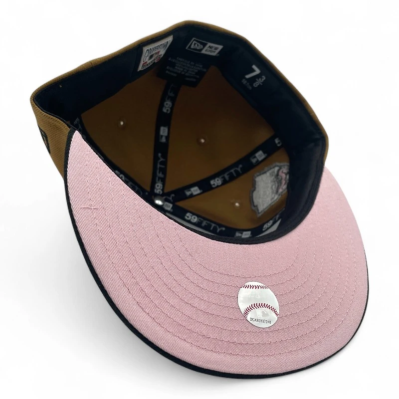 Arizona Diamondbacks Old Gold and Black 1998 Inaugural Patch Pink UV New Era 59FIFTY Fitted Hat